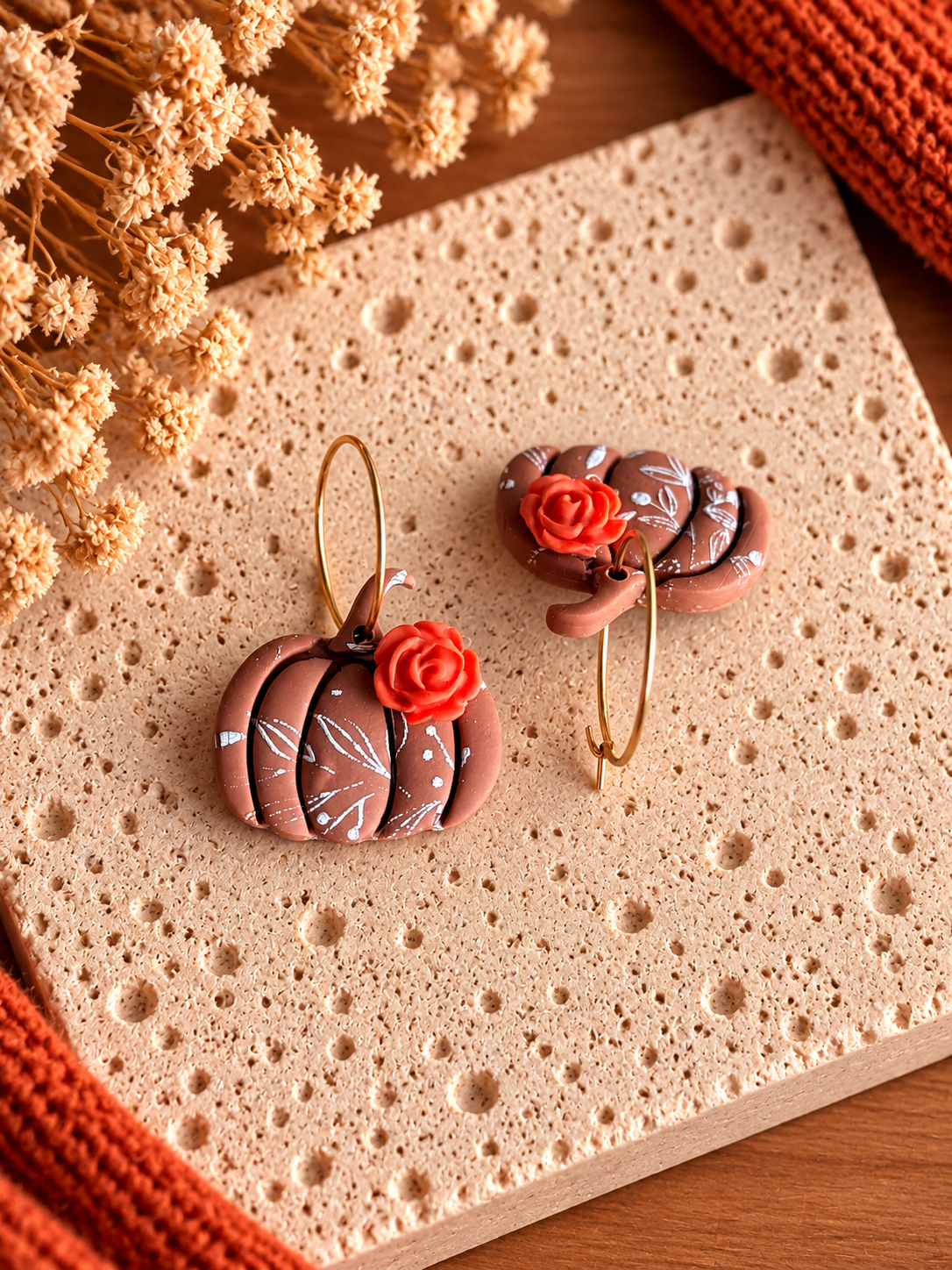 Terracotta Rose Pumpkin Hoops