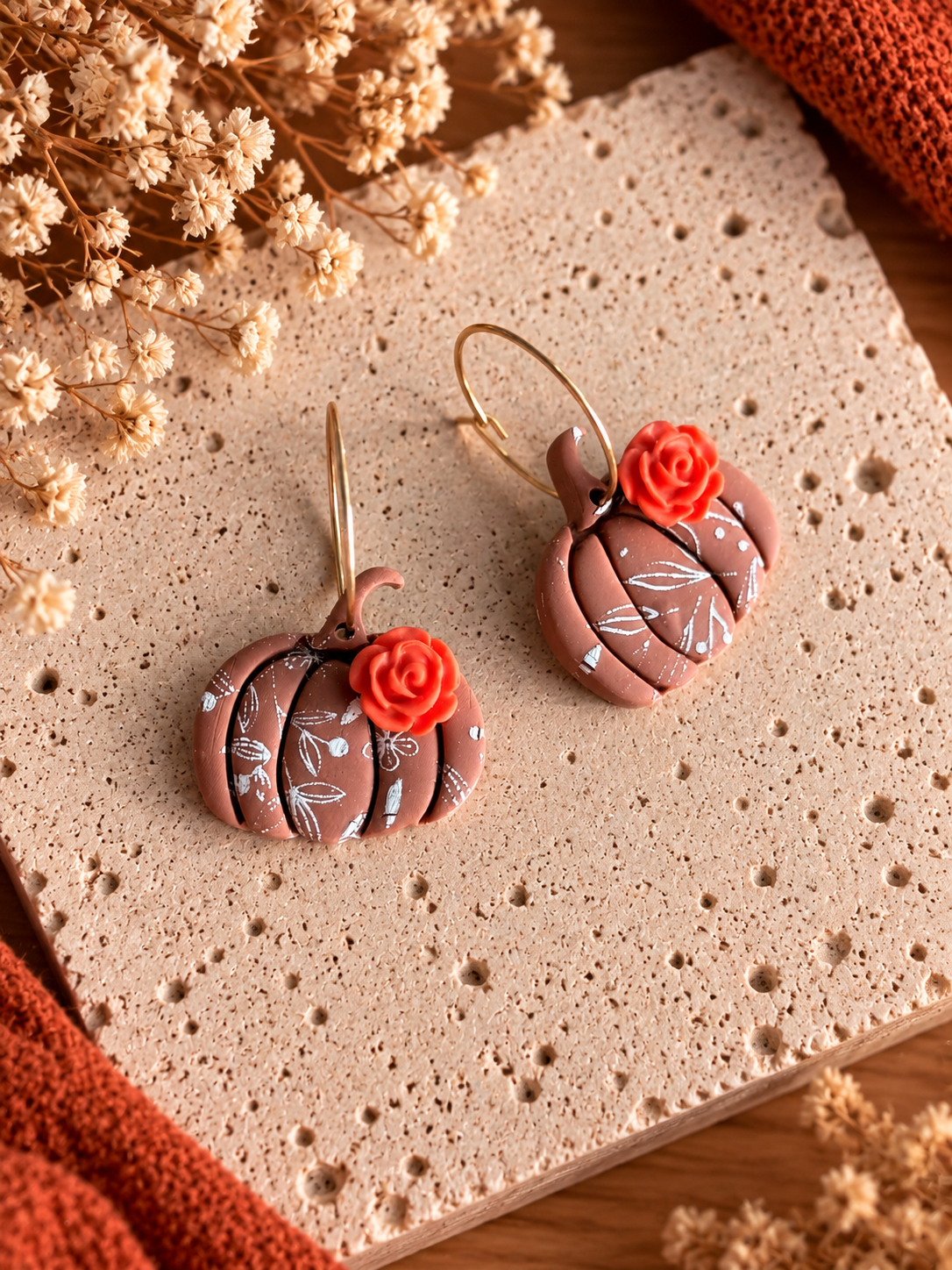 Terracotta Rose Pumpkin Hoops
